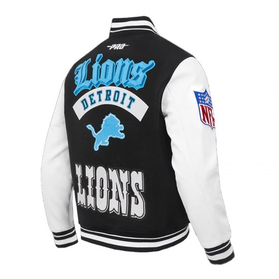 Detroit Lions Best of Classic Rib Varsity Jacket