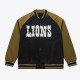 Detroit Lions Black/Olive Satin Double Clutch Jacket