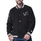 Detroit Lions Blackout Corduroy Varsity Jacket