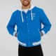 Detroit Lions Blue Cotton Hooded Jacket Detroit Lions Blue Cotton Hooded Jacket