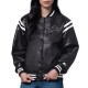 Detroit Lions High Heat Vegan Black Varsity Leather Jacket