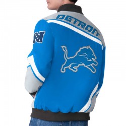 Detroit Lions Maximum Racing Blue Jacket Detroit Lions Maximum Racing Blue Jacket