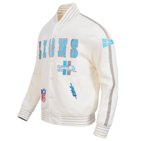 Detroit Lions Pro Game Day Retro Eggshell Jacket