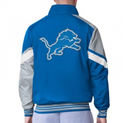 Detroit Lions Strong Arm Blue Full-Zip Jacket Detroit Lions Strong Arm Blue Full-Zip Jacket