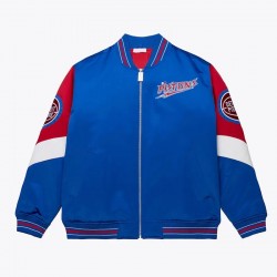 Detroit Pistons Throw It Back Heavyweight Satin Jacket