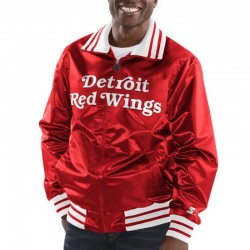 Detroit Red Wings Red Satin The Captain Jacket 