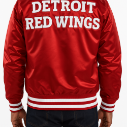 Detroit Red Wings Red Satin The Captain Jacket 