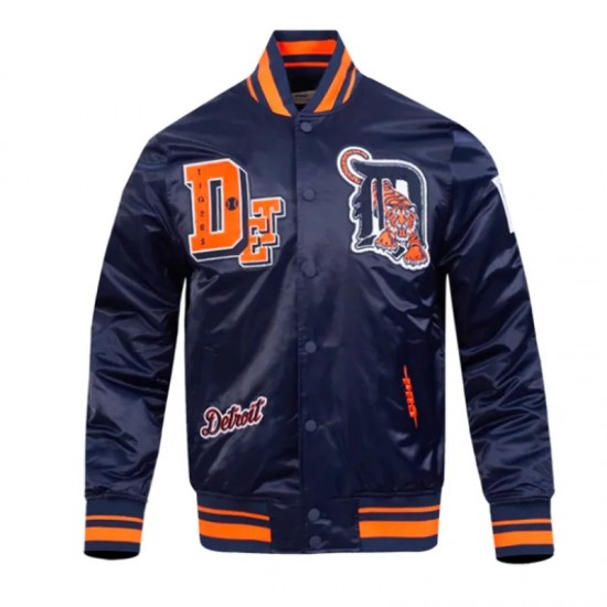 Detroit Tigers Best of Classic Rib Satin Jacket Detroit Tigers Best of Classic Rib Satin Jacket