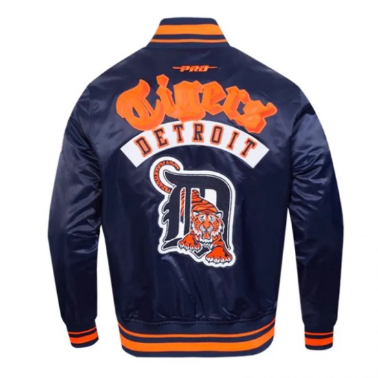 Detroit Tigers Best of Classic Rib Satin Jacket Detroit Tigers Best of Classic Rib Satin Jacket