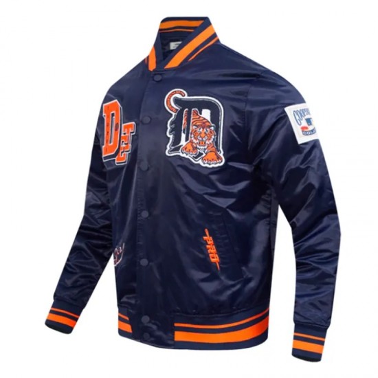 Detroit Tigers Best of Classic Rib Satin Jacket Detroit Tigers Best of Classic Rib Satin Jacket