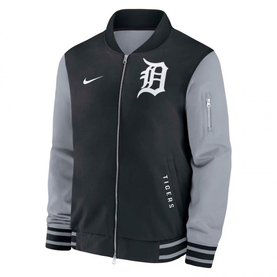 Detroit Tigers Dugout Bomber Full-Zip Jacket Detroit Tigers Dugout Bomber Full-Zip Jacket