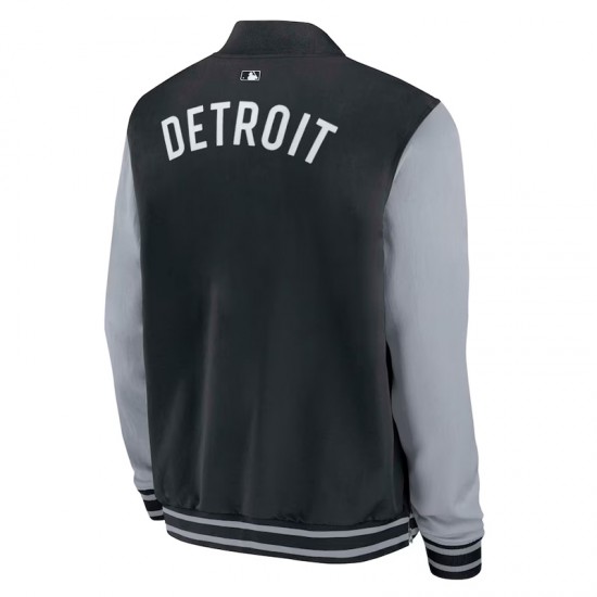 Detroit Tigers Dugout Bomber Full-Zip Jacket Detroit Tigers Dugout Bomber Full-Zip Jacket