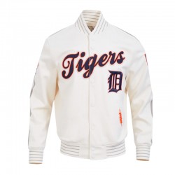 Detroit Tigers Logo Game Day Eggshell Jacket