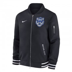 Detroit Tigers Motor City Black Bomber Full-Zip Jacket