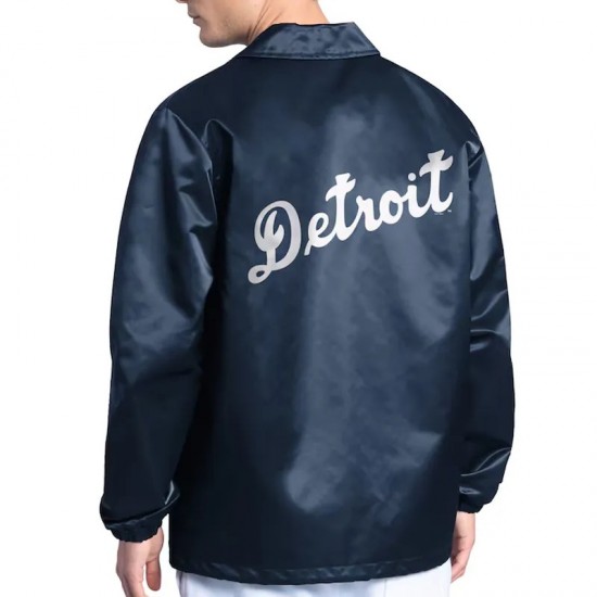 Detroit Tigers Point Man Coaches Navy Jacket Detroit Tigers Point Man Coaches Navy Jacket