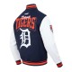 Detroit Tigers Team Badge Classic Rib Varsity Jacket