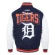 Detroit Tigers Team Badge Classic Rib Varsity Jacket Detroit Tigers Team Badge Classic Rib Varsity Jacket