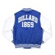 Dillard University Royal and White Baseball Jacket