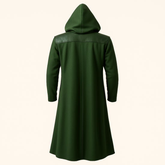 Doctor Doom Green Wool Coat - Ultimate Cosplay Edition for Men Doctor Doom Green Wool Coat - Ultimate Cosplay Edition for Men
