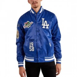 Dodgers Los Angeles Satin Varsity Jacket Dodgers Los Angeles Satin Varsity Jacket