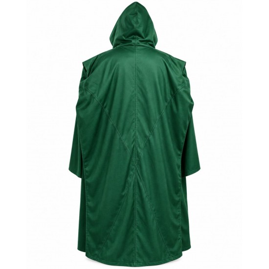 Doctor Doom Cosplay Coat - Avenger DoomsDay Green Hooded Cloak Halloween Costume