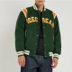 Drippy Icecream Teddy Varsity Green Wool Jacket Drippy Icecream Teddy Varsity Green Wool Jacket