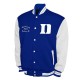 Duke Blue Devils Fleece Royal and White Varsity Jacket Duke Blue Devils Fleece Royal and White Varsity Jacket
