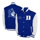 Duke Blue Devils Fleece Royal and White Varsity Jacket