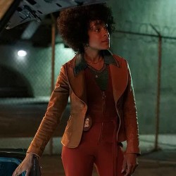 Duster Rachel Hilson Leather Jacket