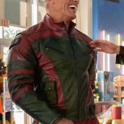 Dwayne Johnson Red One Real Leather Jacket