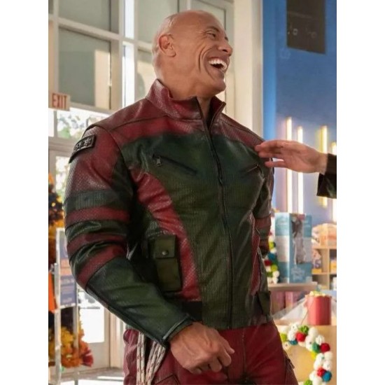 Dwayne Johnson Red One Real Leather Jacket