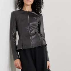 Dynasty Season 4 Elizabeth Gillies Leather Jacket