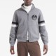 Edmonton Oilers Heather Gray Striped Fleece Jacket Edmonton Oilers Heather Gray Striped Fleece Jacket