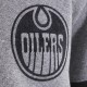 Edmonton Oilers Heather Gray Striped Fleece Jacket Edmonton Oilers Heather Gray Striped Fleece Jacket