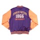 Edward Waters Purple and Orange Baseball Jacket