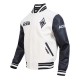 Eggshell/Black Retro Las Vegas Aces Classics Rib Varsity Jacket