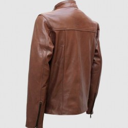 Elegant Brown Fashion Leather Jacket for Men Elegant Brown Fashion Leather Jacket for Men