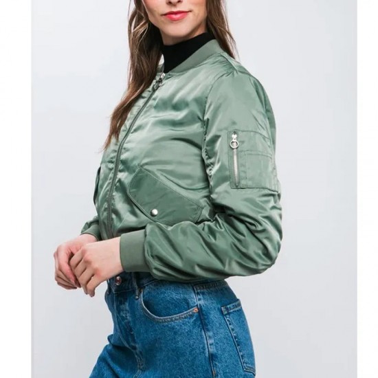 Emma Myers A Good Girl’s Guide to Murder Bomber Jacket Emma Myers A Good Girl’s Guide to Murder Bomber Jacket