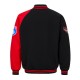 Essendon Bombers Black and Red Varsity Fleece Jacket Essendon Bombers Black and Red Varsity Fleece Jacket