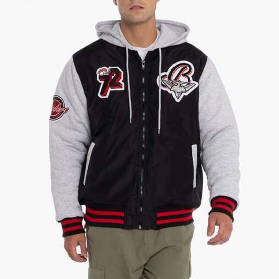 Essendon Bombers Patchwork Hooded Jacket