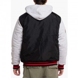 Essendon Bombers Patchwork Hooded Jacket Essendon Bombers Patchwork Hooded Jacket