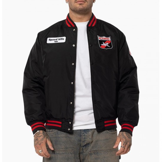 Essendon Bombers Team Black Bomber Jacket