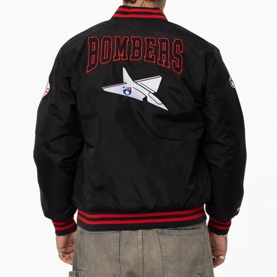 Essendon Bombers Team Black Bomber Jacket