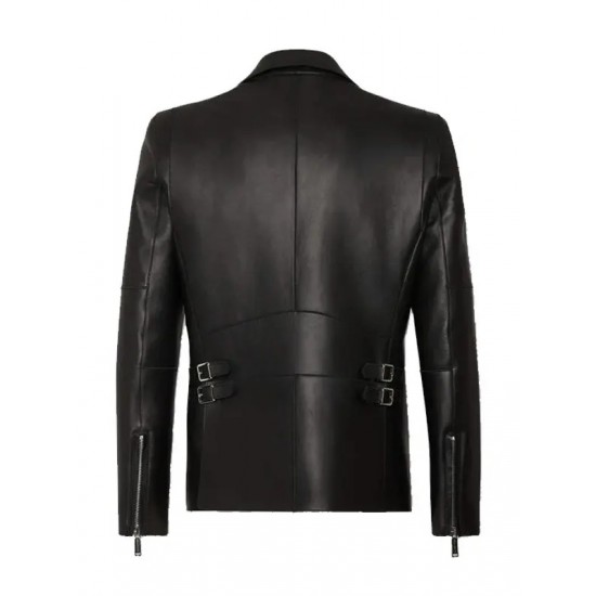 JISOO x ZAYN Eyes Closed Zayn Malik Black Leather Jacket JISOO x ZAYN Eyes Closed Zayn Malik Black Leather Jacket