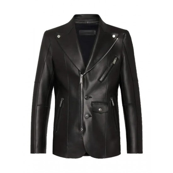 JISOO x ZAYN Eyes Closed Zayn Malik Black Leather Jacket JISOO x ZAYN Eyes Closed Zayn Malik Black Leather Jacket