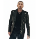 JISOO x ZAYN Eyes Closed Zayn Malik Black Leather Jacket JISOO x ZAYN Eyes Closed Zayn Malik Black Leather Jacket