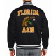 FAMU Full-Snap Satin Bomber Jacket