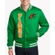 FAMU Full-Snap Satin Bomber Jacket
