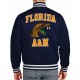 FAMU Full-Snap Satin Bomber Jacket