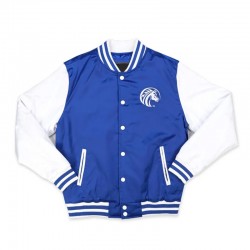 Fayetteville State Royal and White Baseball Jacket